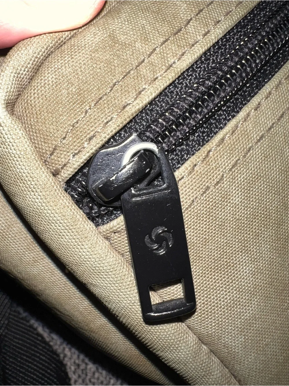 Samsonite Olive Green Messenger Camera Bag with Black Strap